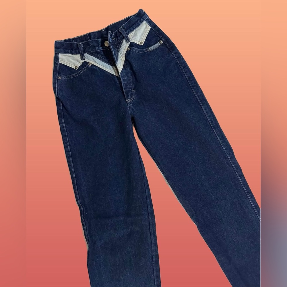 Stylish High Rise Women's Jeans in Deep Blue